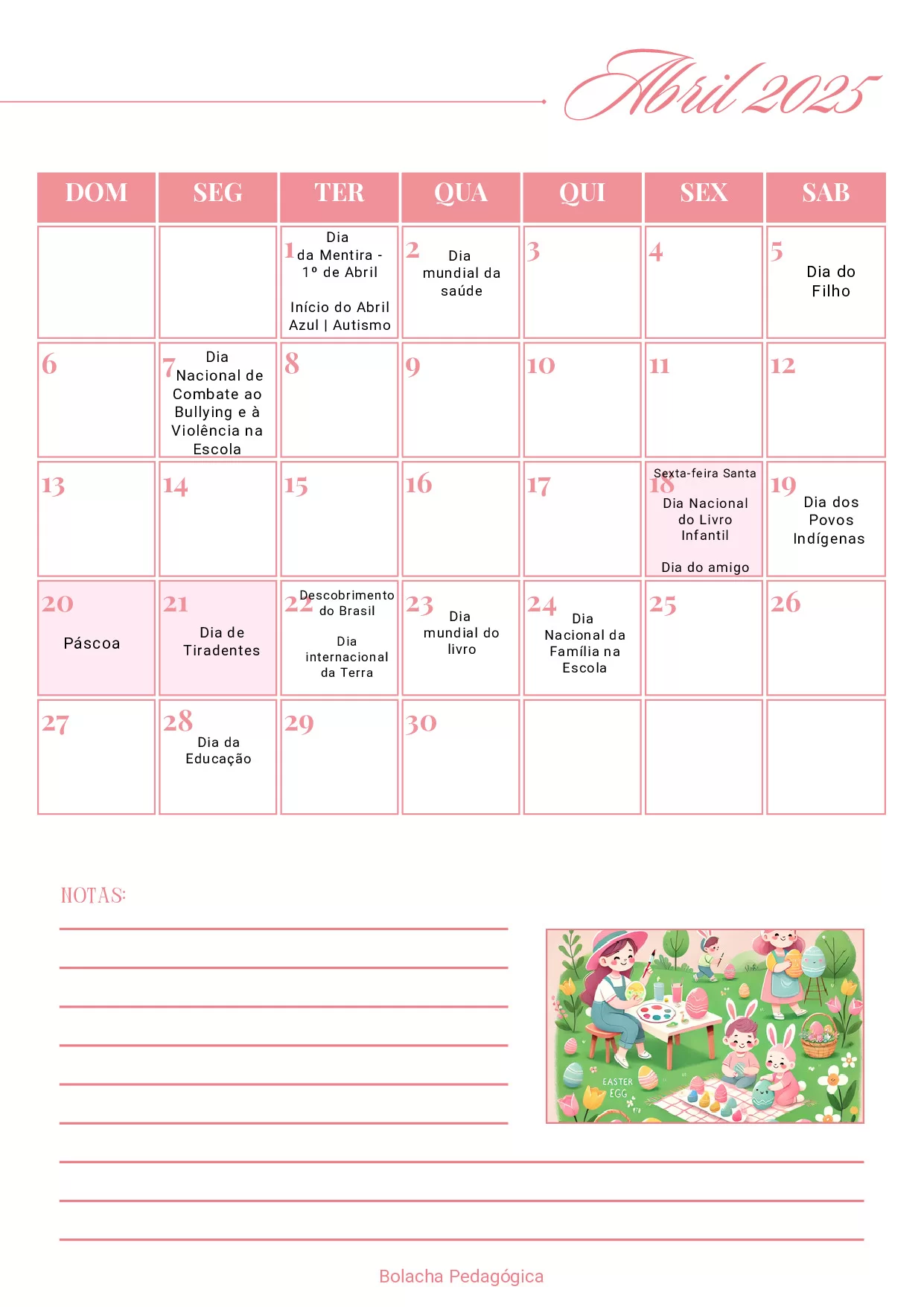 Calendario Interativo 2025 E Dias Da Semana 6