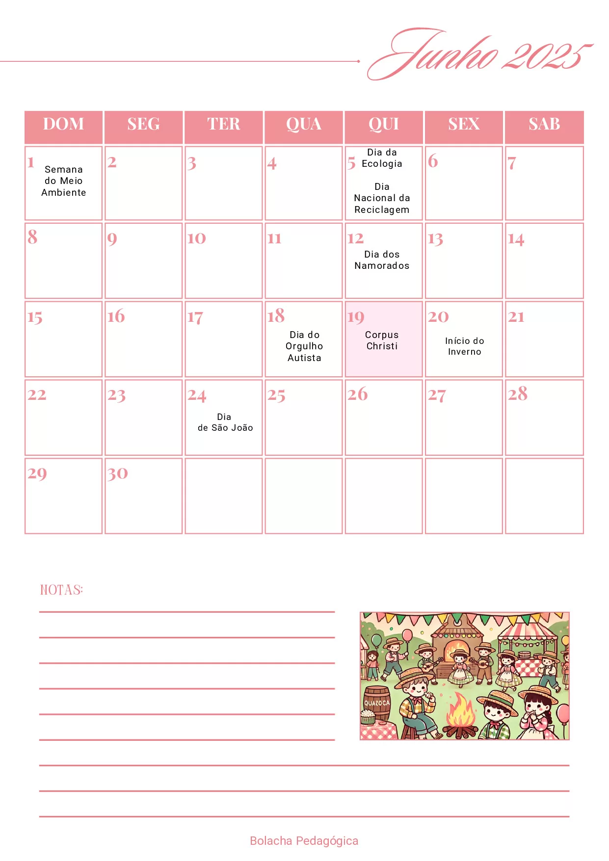 Calendario Interativo 2025 E Dias Da Semana 8