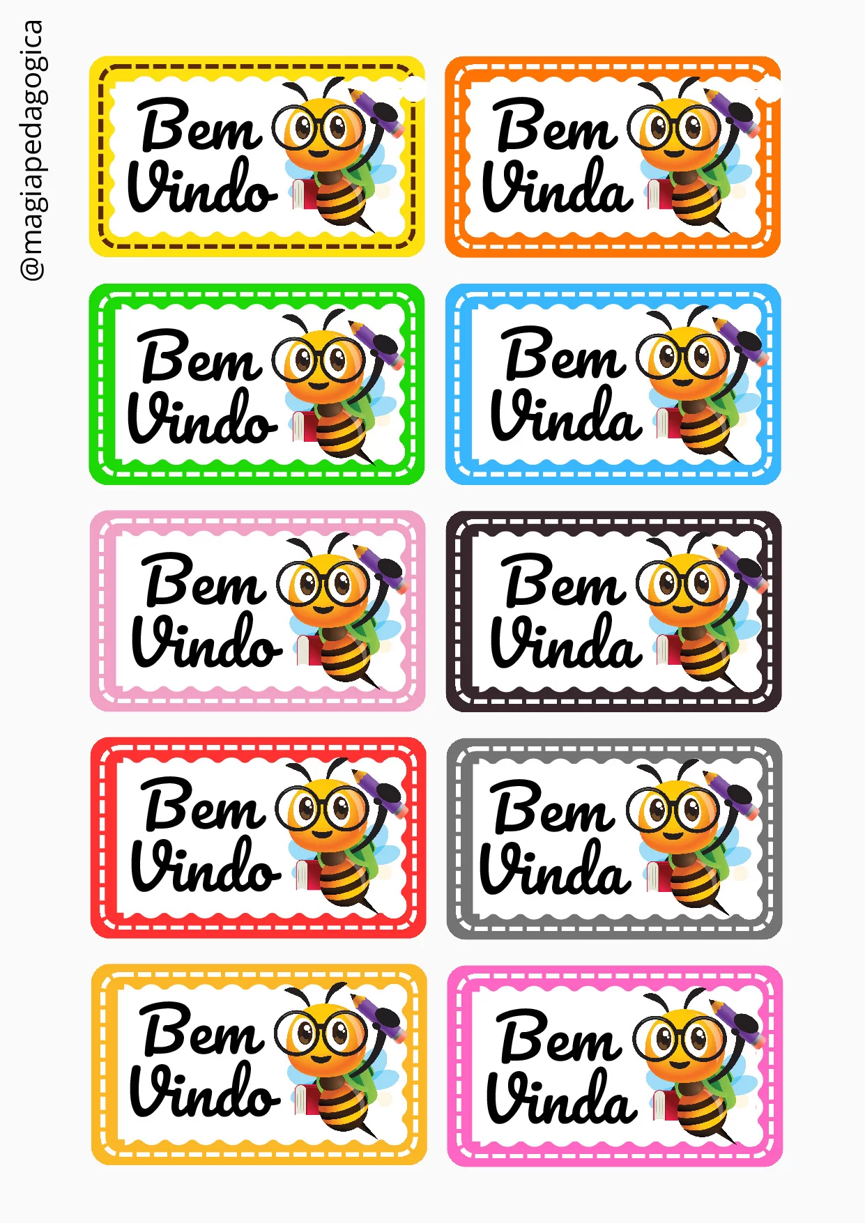 Cartão de Boas‑Vindas para a Volta às Aulas