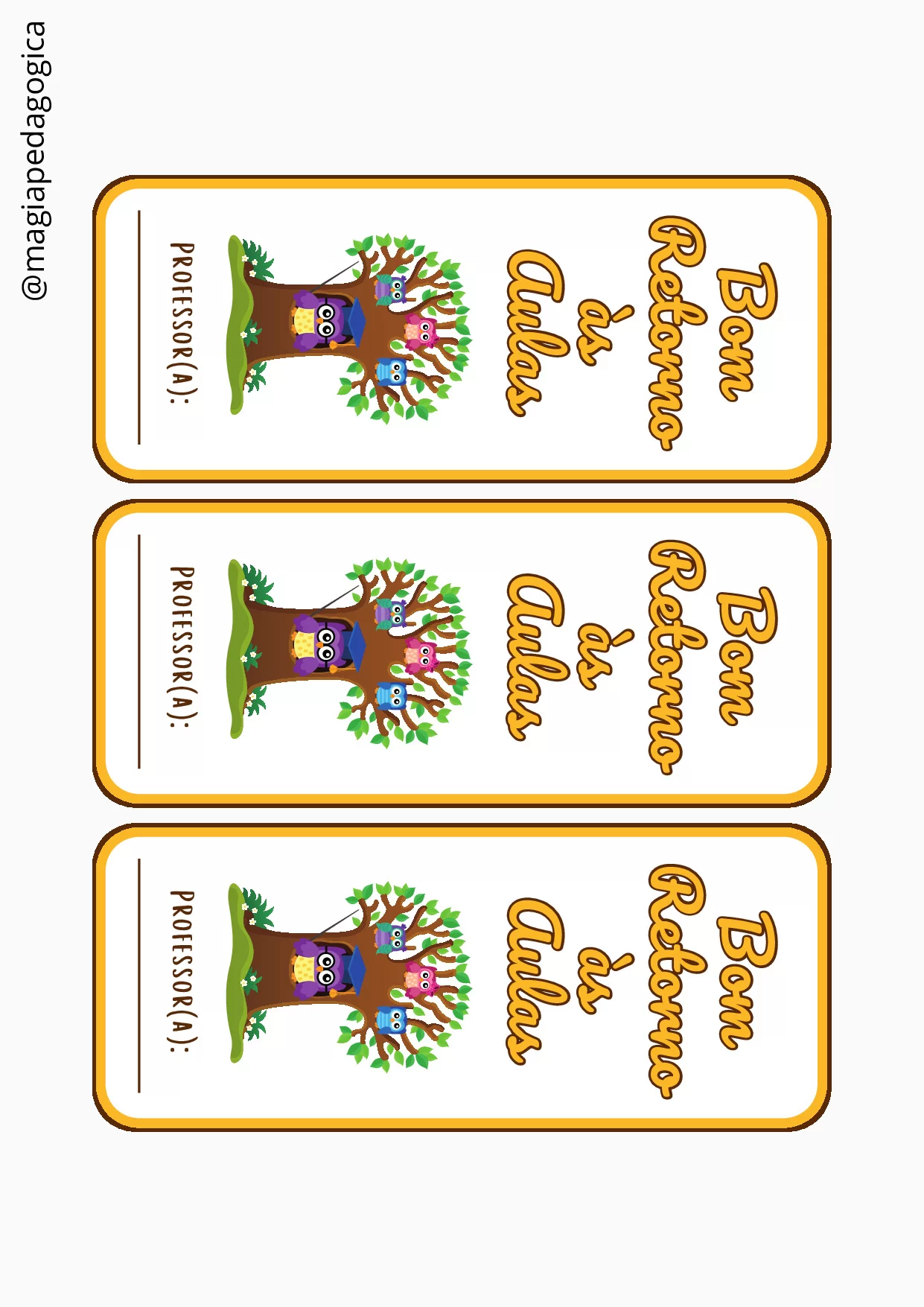 Cartao De Bom Retorno As Aulas 3