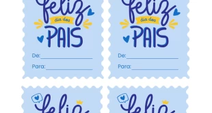 Etiqueta Adesiva “Feliz Dia dos Pais”