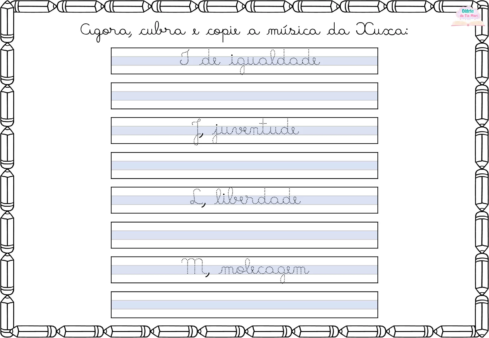 Exercicios De Caligrafia Cursiva Para Criancas 10