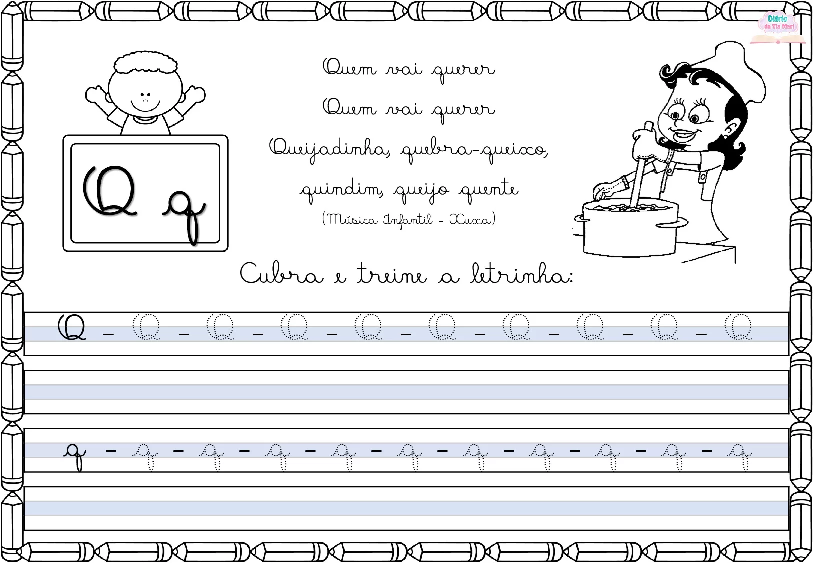 Exercicios De Caligrafia Cursiva Para Criancas 107