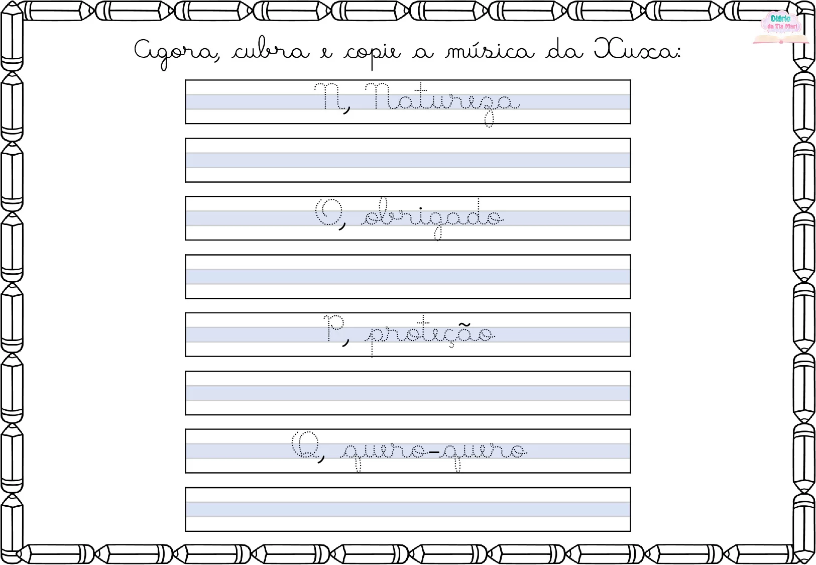 Exercicios De Caligrafia Cursiva Para Criancas 11