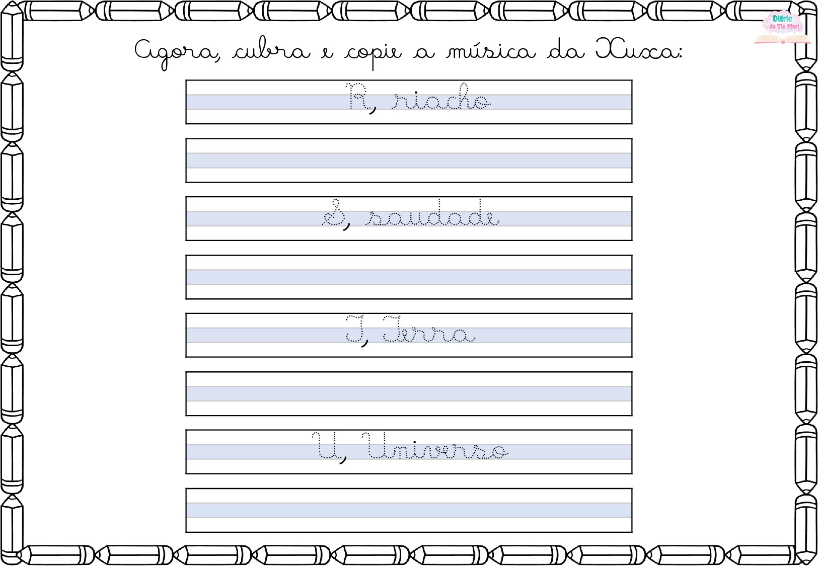 Exercicios De Caligrafia Cursiva Para Criancas 12