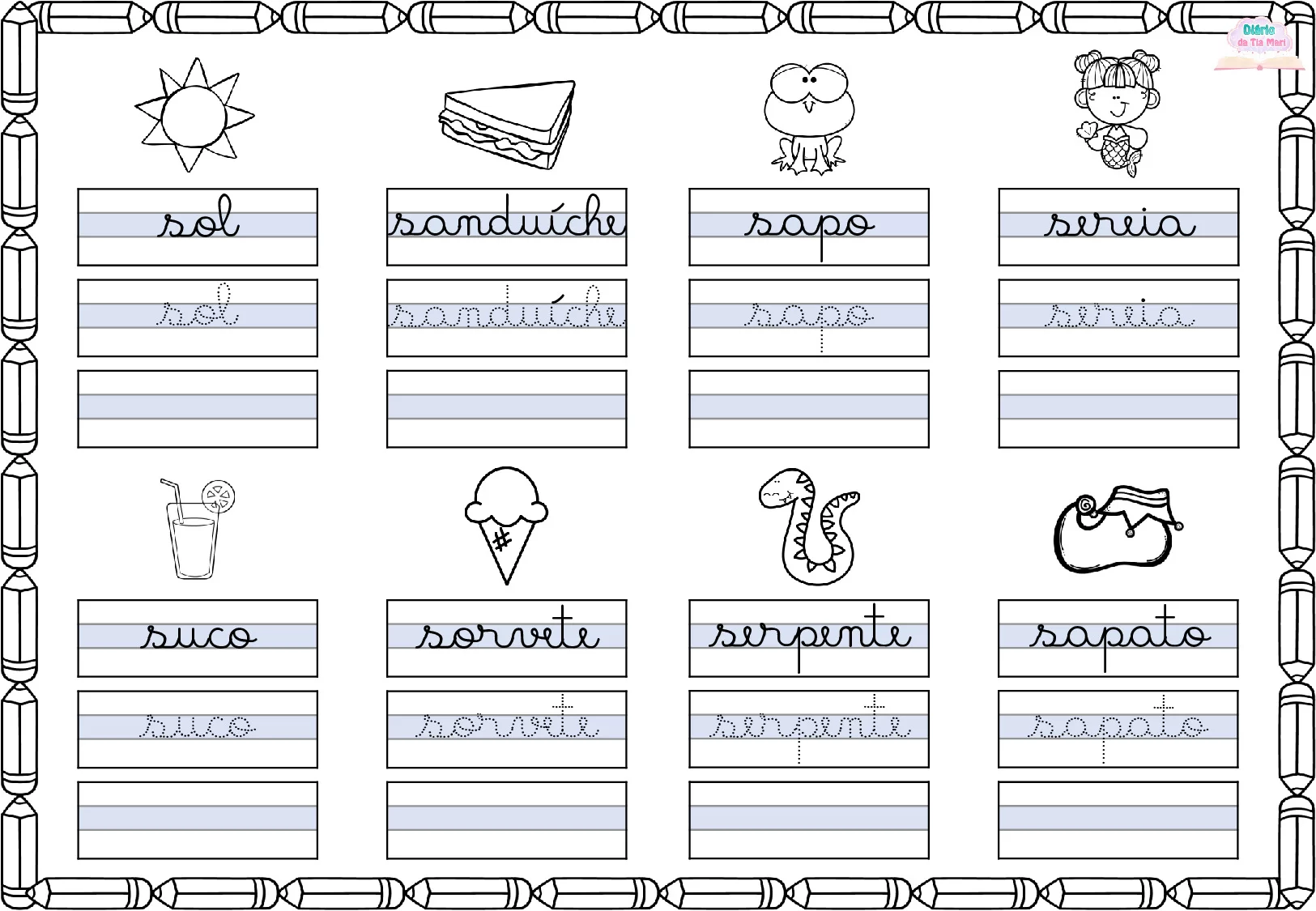 Exercicios De Caligrafia Cursiva Para Criancas 128