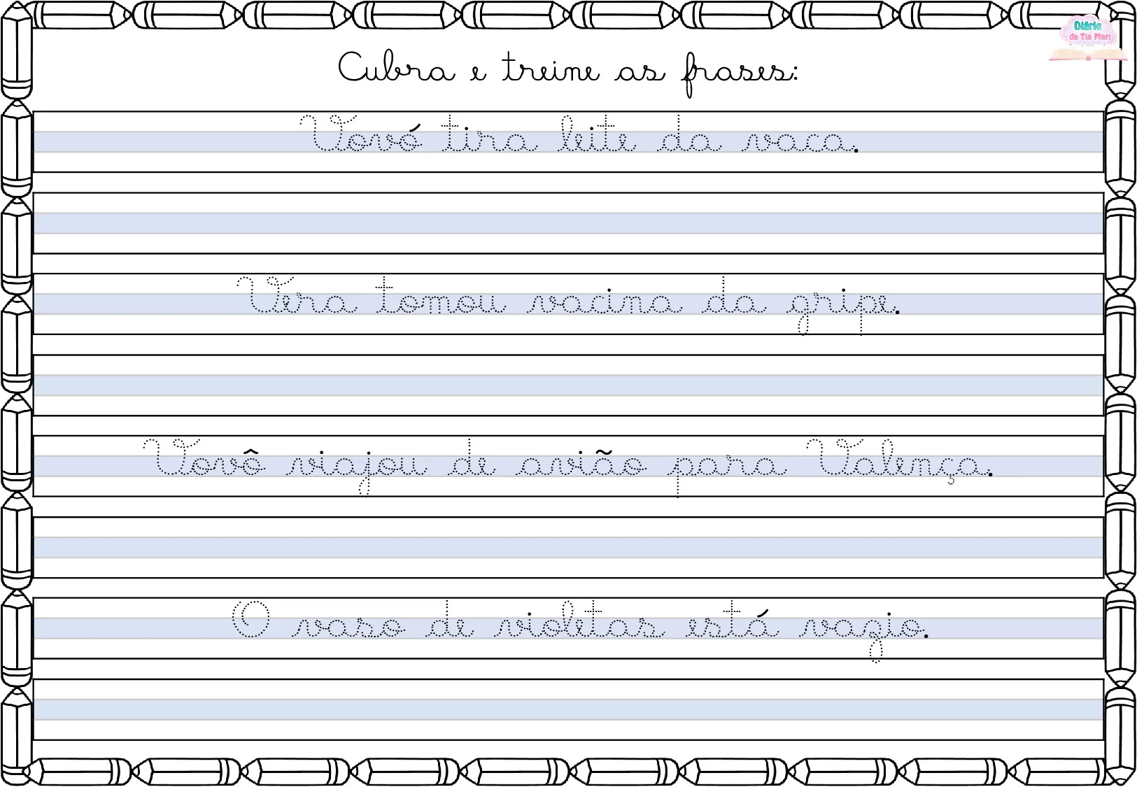 Exercicios De Caligrafia Cursiva Para Criancas 145