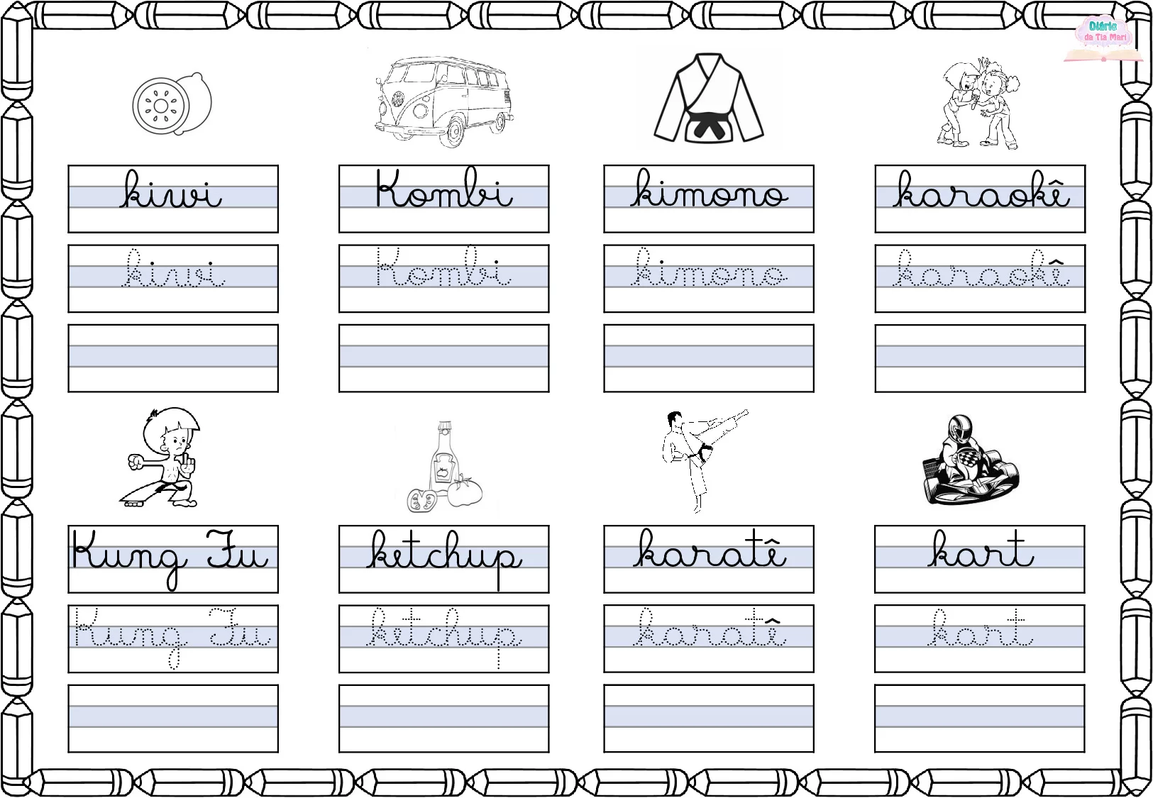 Exercicios De Caligrafia Cursiva Para Criancas 163