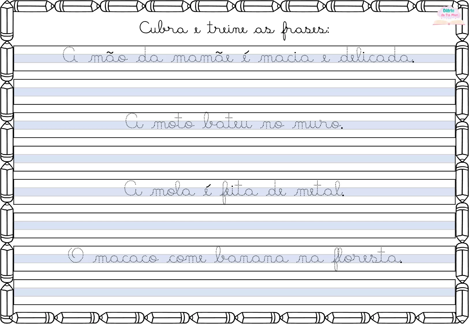 Exercicios De Caligrafia Cursiva Para Criancas 90