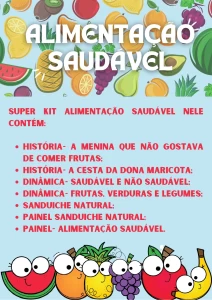 🍎 Super Kit Alimentação Saudável para Educação Infantil