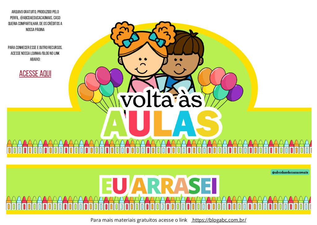 👑 Coroa de Boas-Vindas para a Volta às Aulas