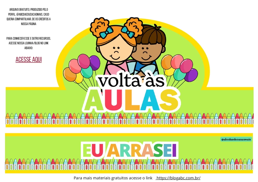 👑 Coroa de Boas-Vindas para a Volta às Aulas