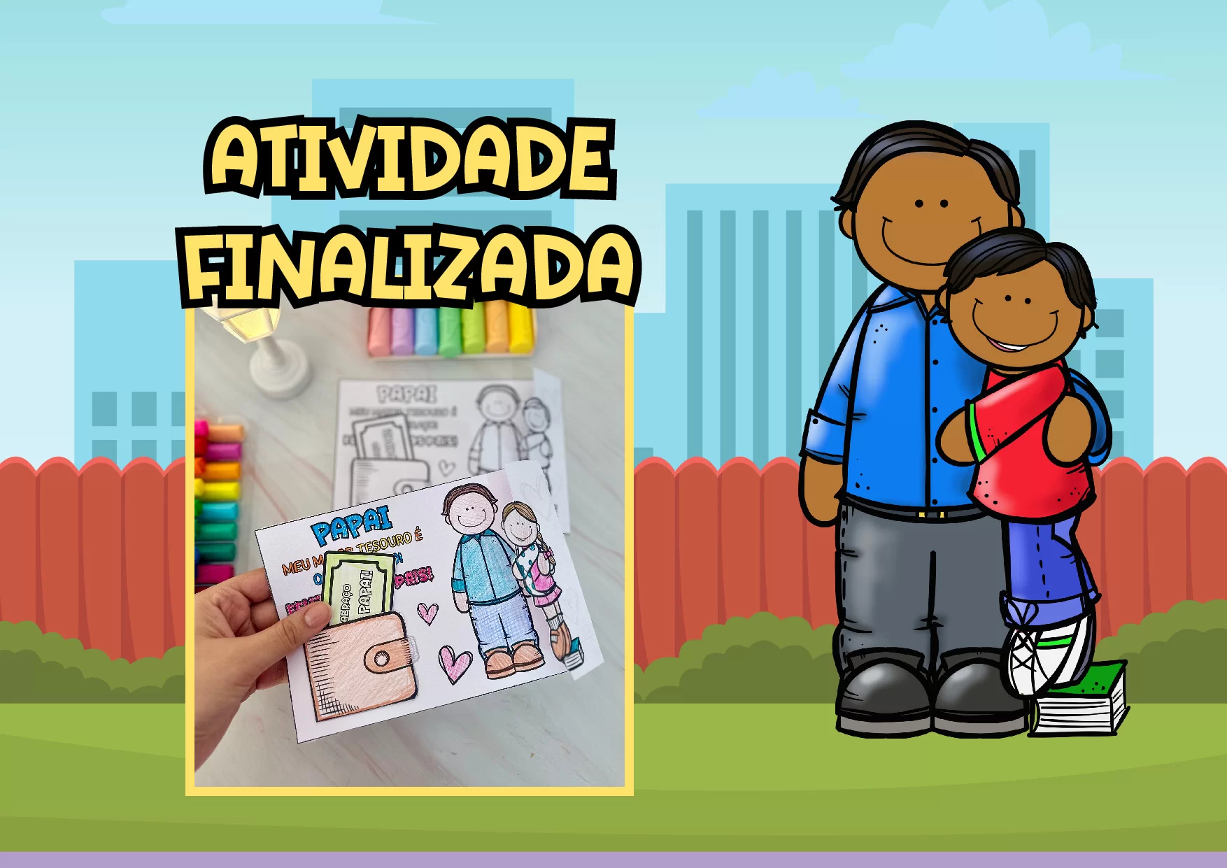 🤗 Cartão Interativo Dia dos Pais – ilustração 2