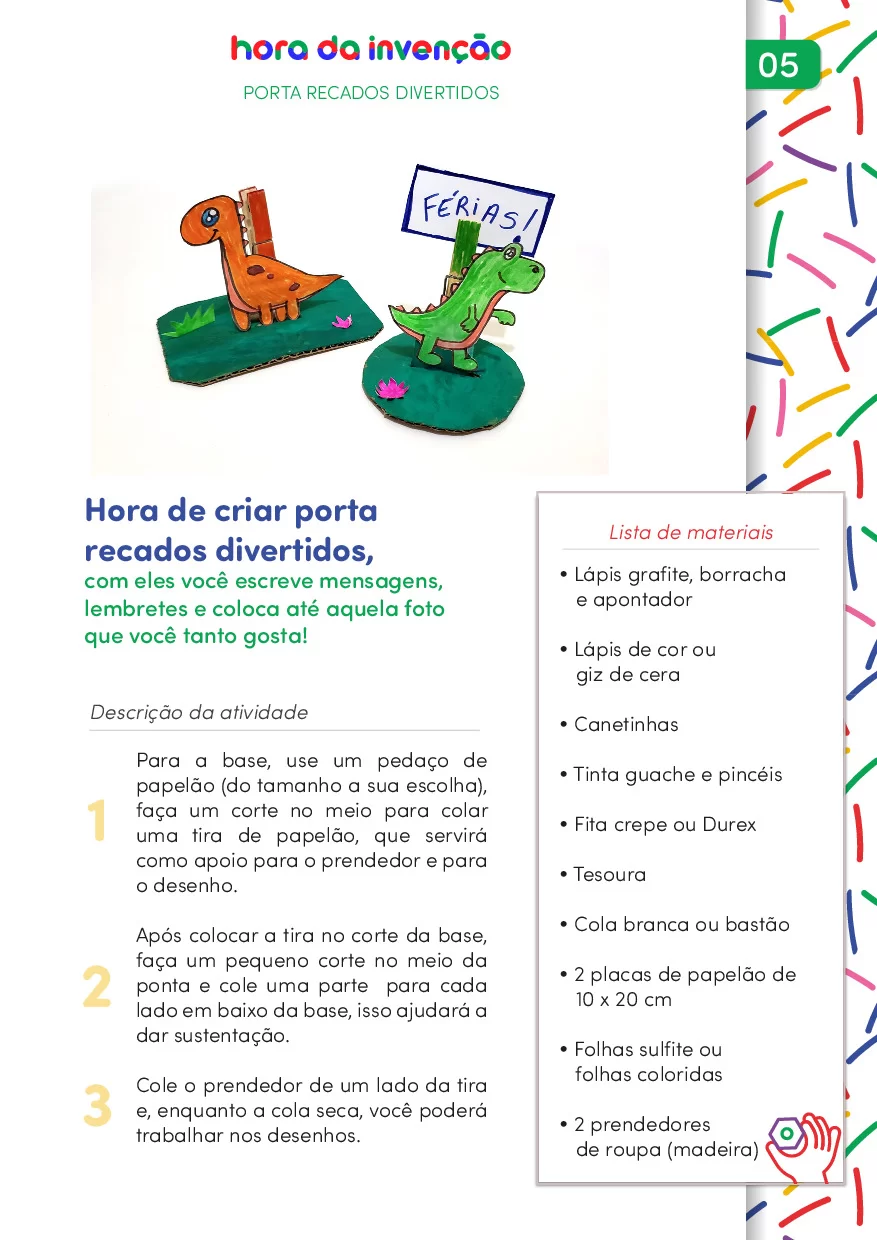 Hora Da Invencao 30 Atividades Criativas Para O Mes Das Criancas 8