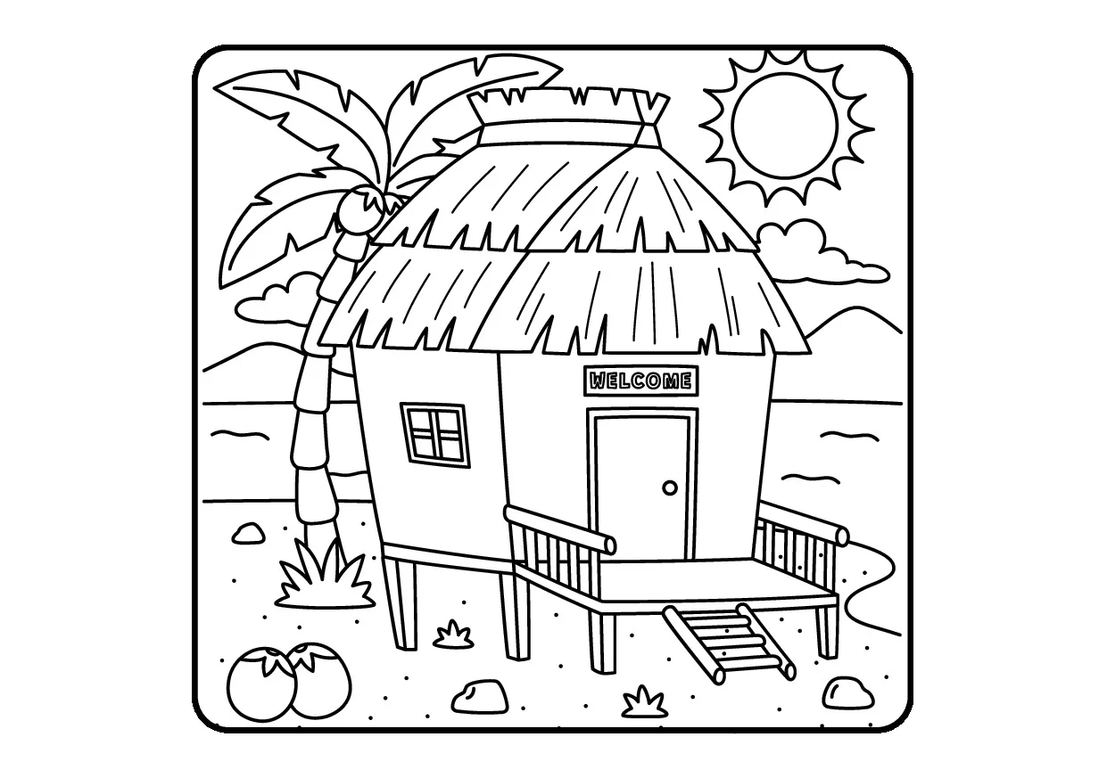 Livro De Colorir Adulto Azul Verao Relaxante 11