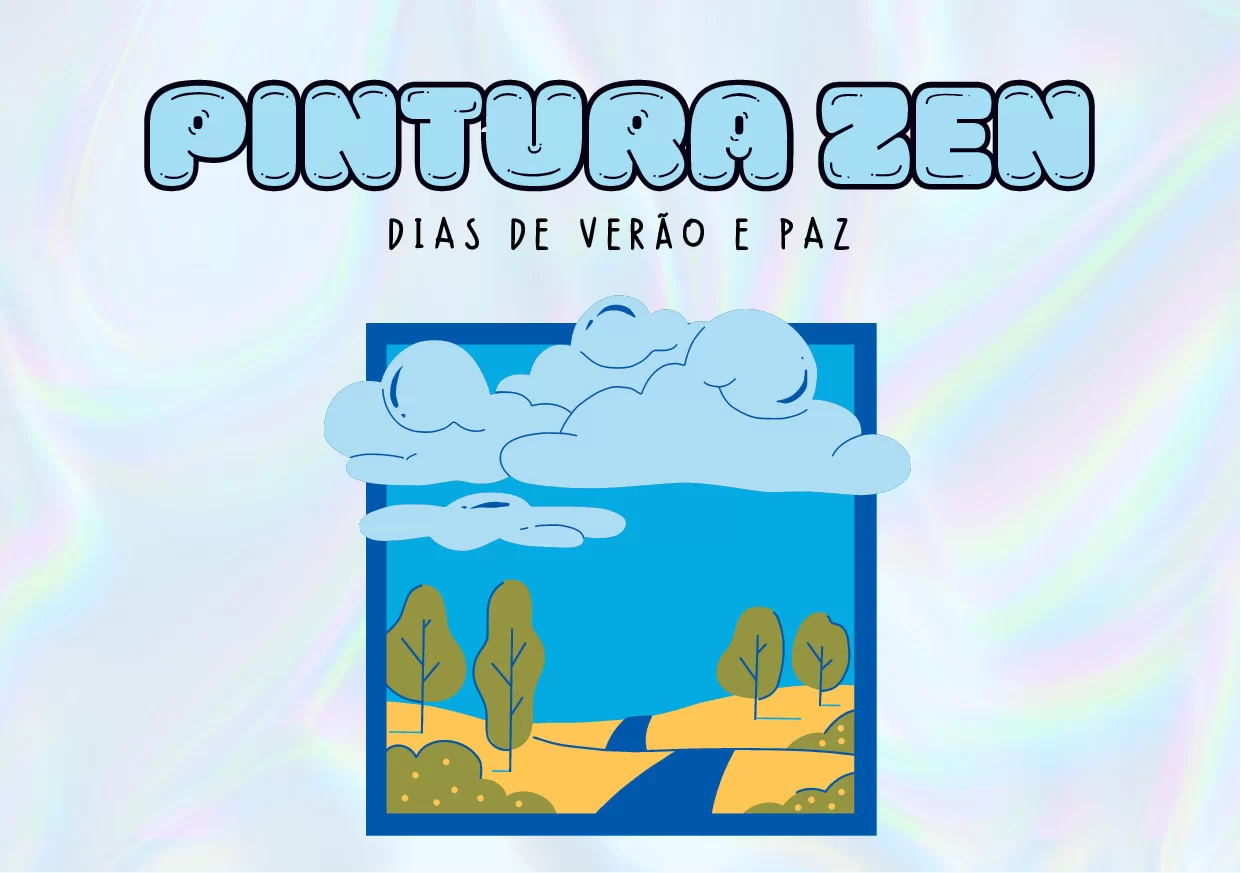 Pintura zem, dias de verão e paz