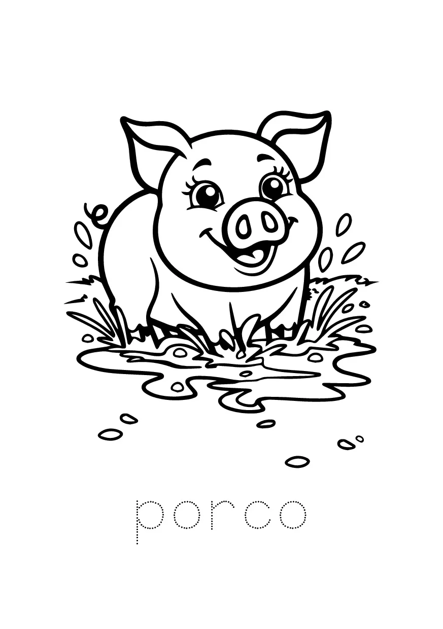 Livro De Colorir Animais Da Fazenda 8