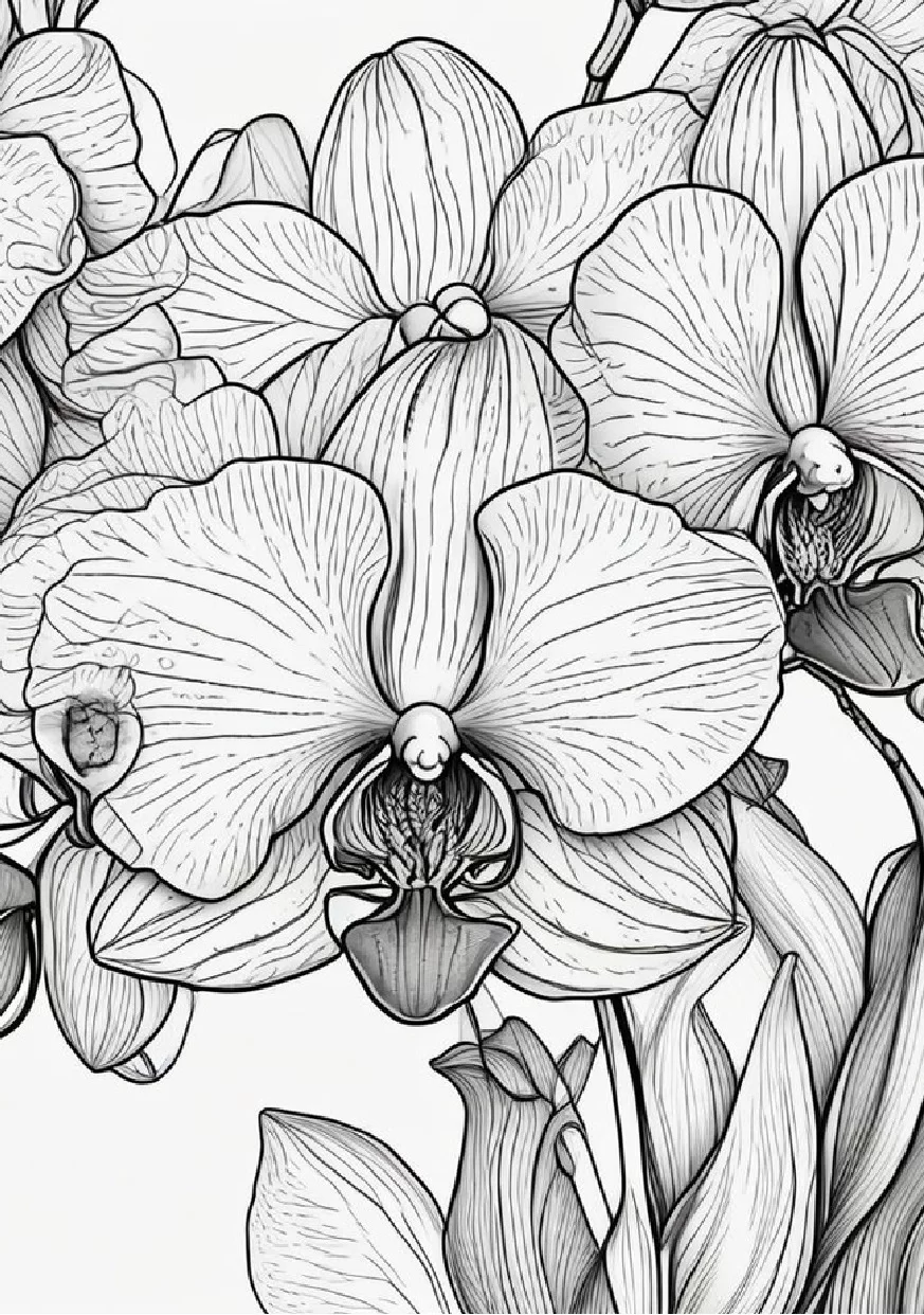 Livro De Colorir Flores 28 Ilustracoes Relaxantes 10