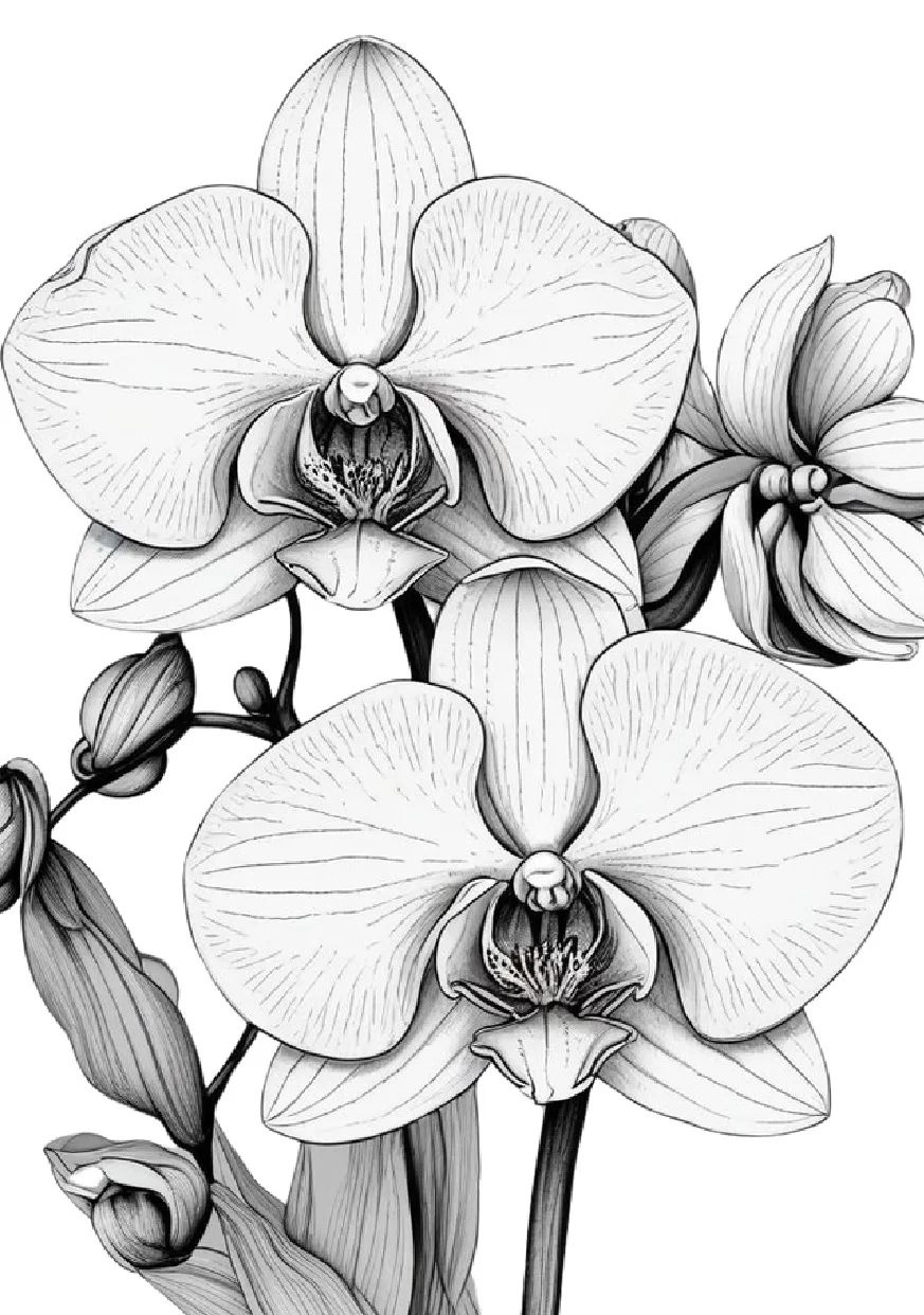 Livro De Colorir Flores 28 Ilustracoes Relaxantes 18