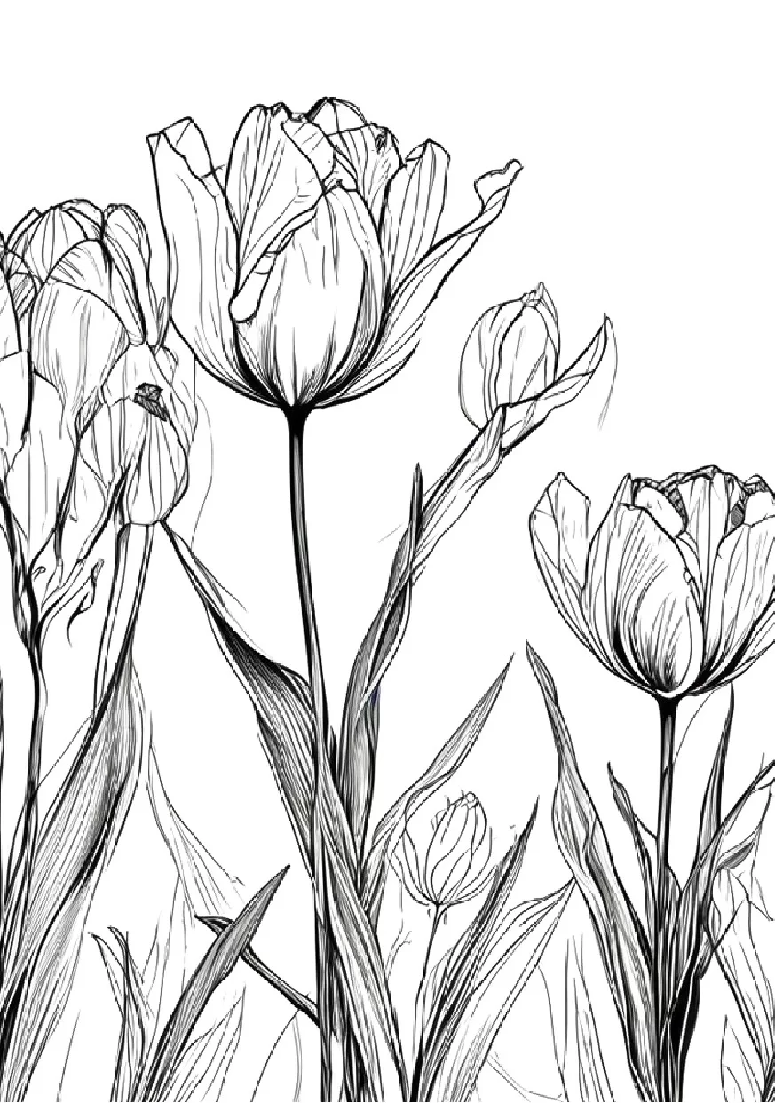 Livro De Colorir Flores 28 Ilustracoes Relaxantes 28