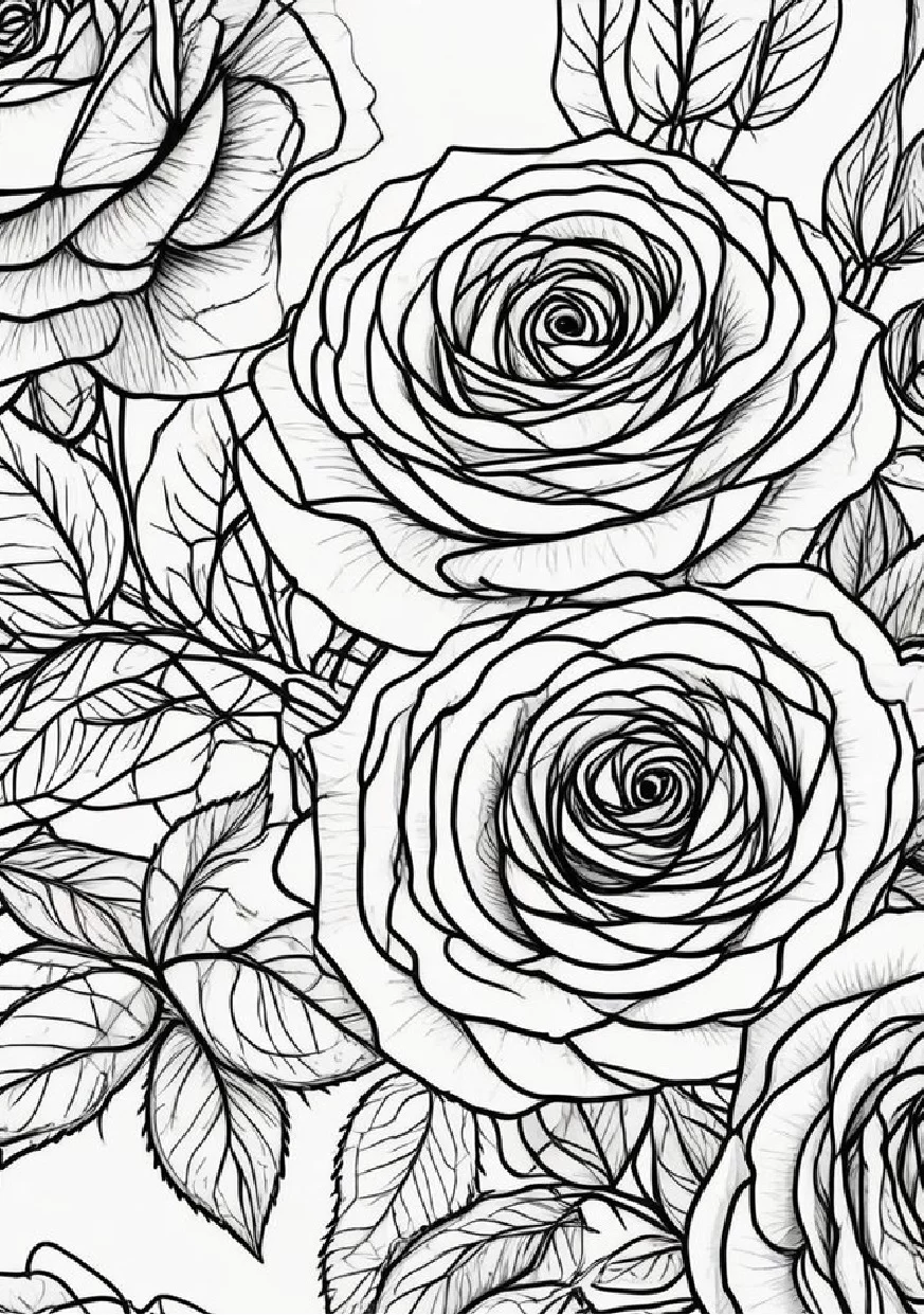 Livro De Colorir Flores 28 Ilustracoes Relaxantes 6