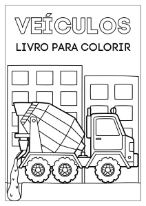 Livro de Colorir Veículos de Transporte