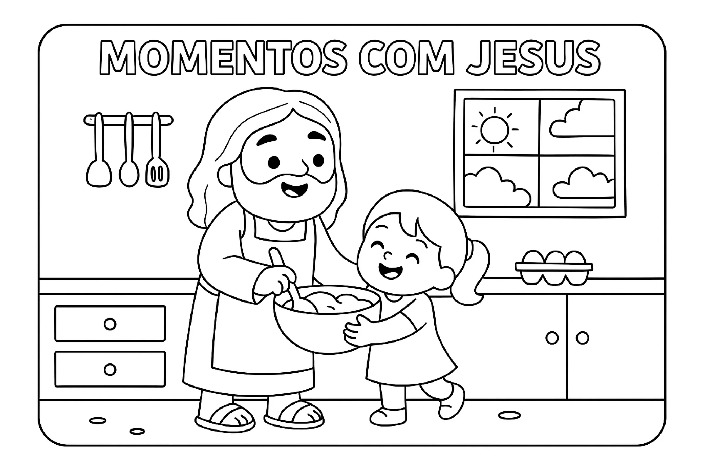 Momentos Com Jesus Para Colorir – Fe Para Criancas 12