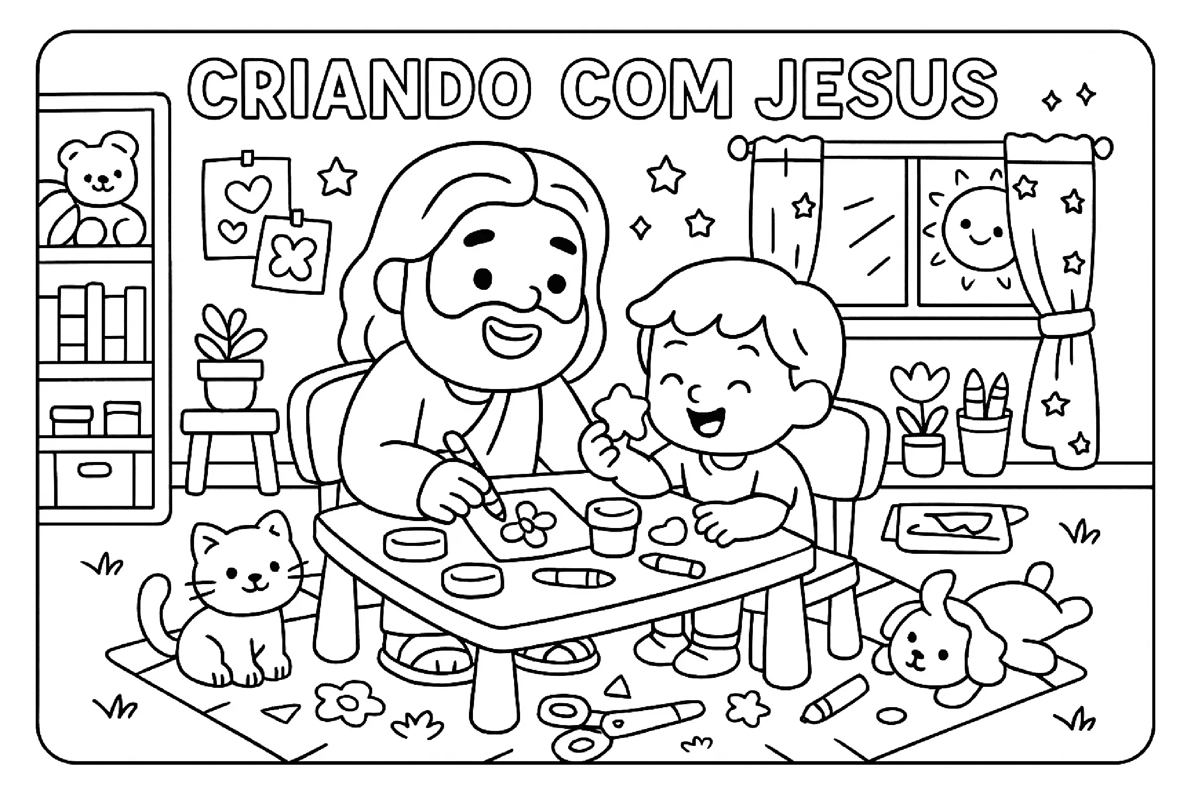 Momentos Com Jesus Para Colorir – Fe Para Criancas 18