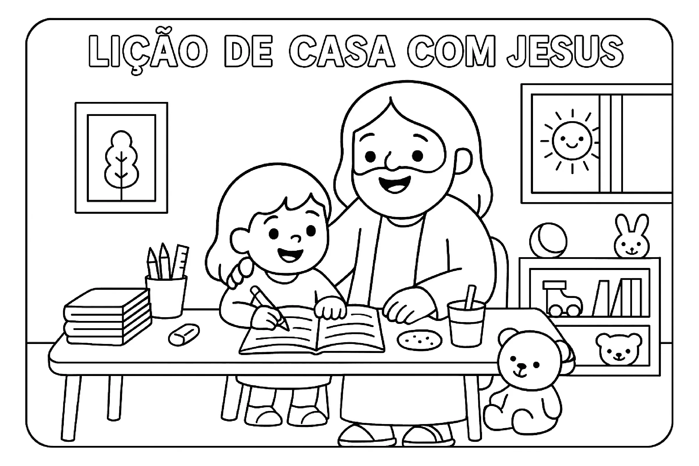 Momentos Com Jesus Para Colorir – Fe Para Criancas 8