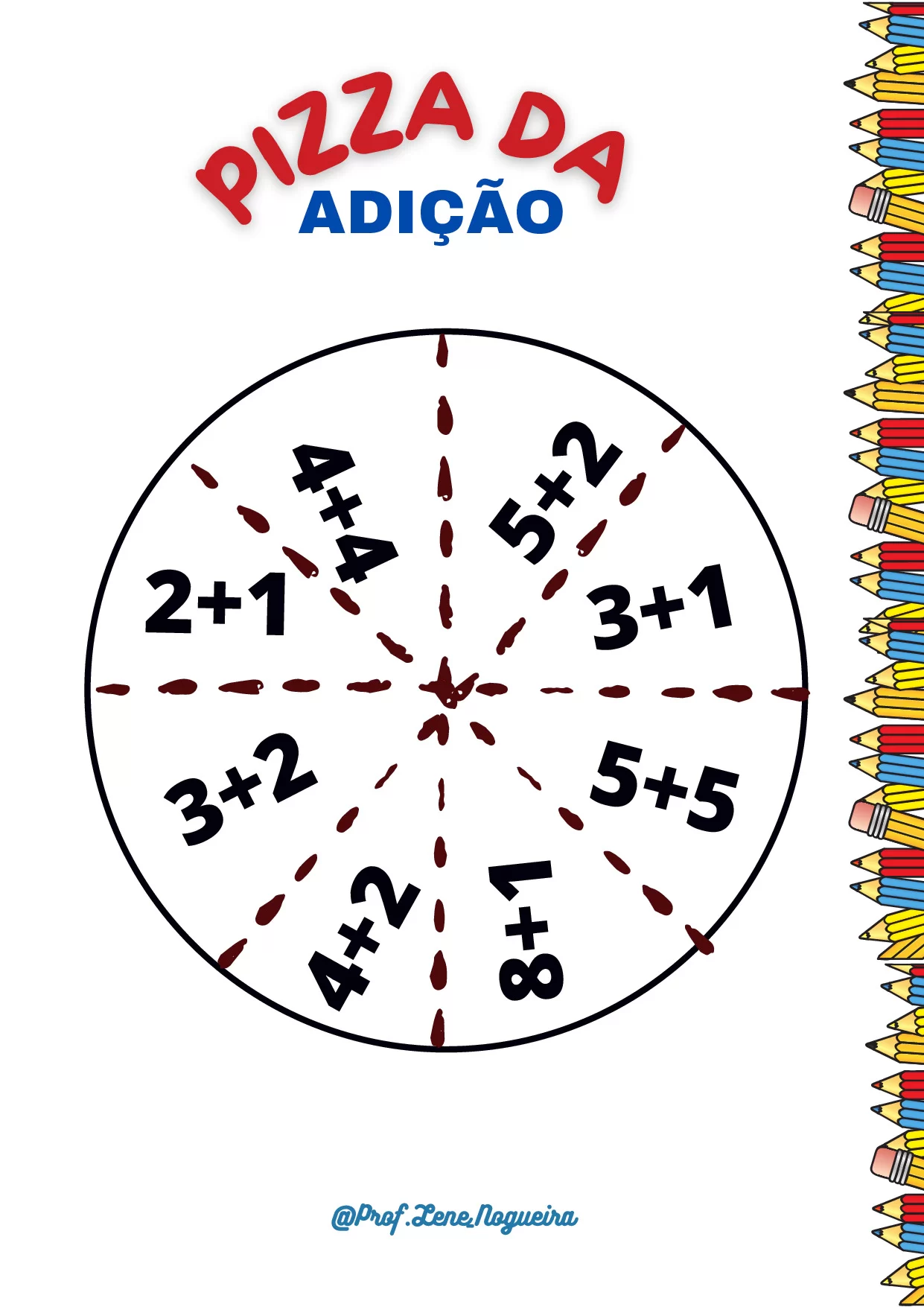 Pizza da Adição: Atividade Divertida de Soma para Crianças