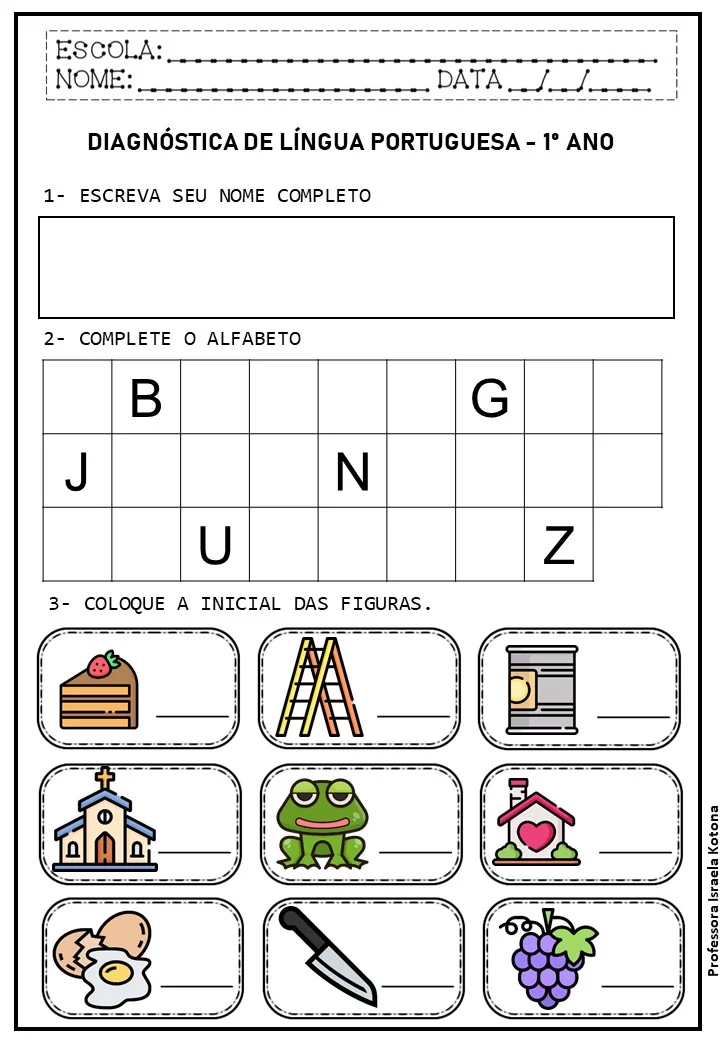 Atividades de Sondagem Diagnóstica