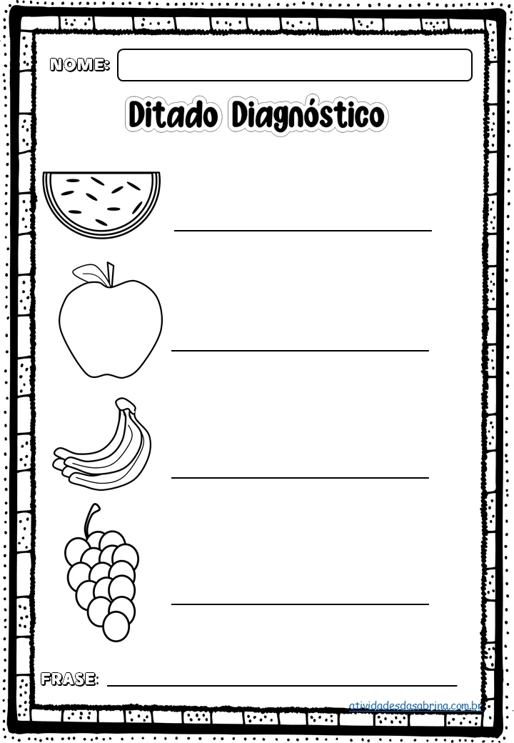 Atividades de Sondagem Diagnóstica