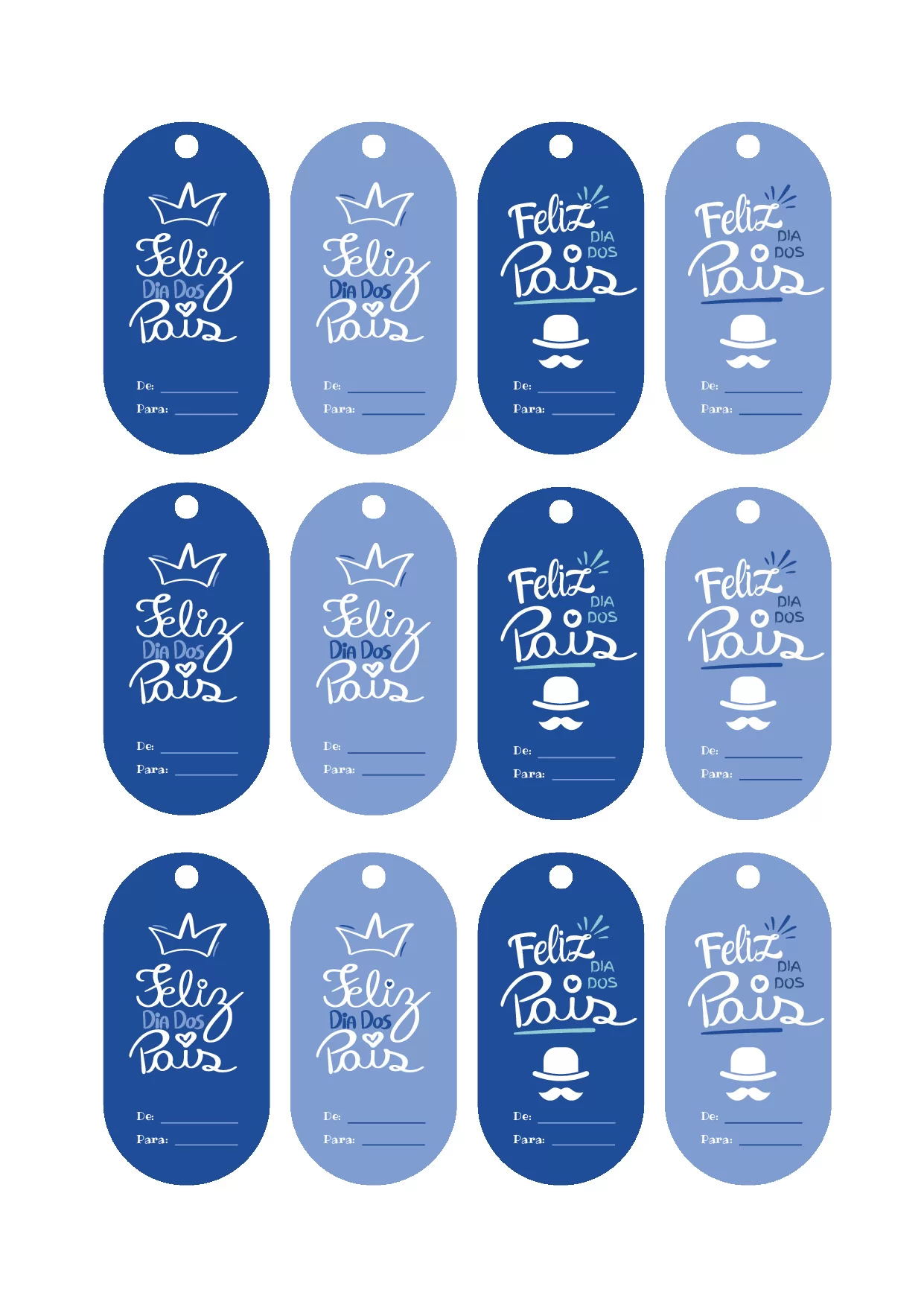 Tags em PDF para o Dia dos Pais – ilustração 2