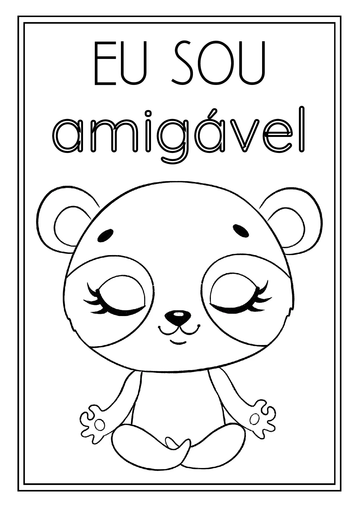 Afirmacoes Positivas Para Colorir Animais 13