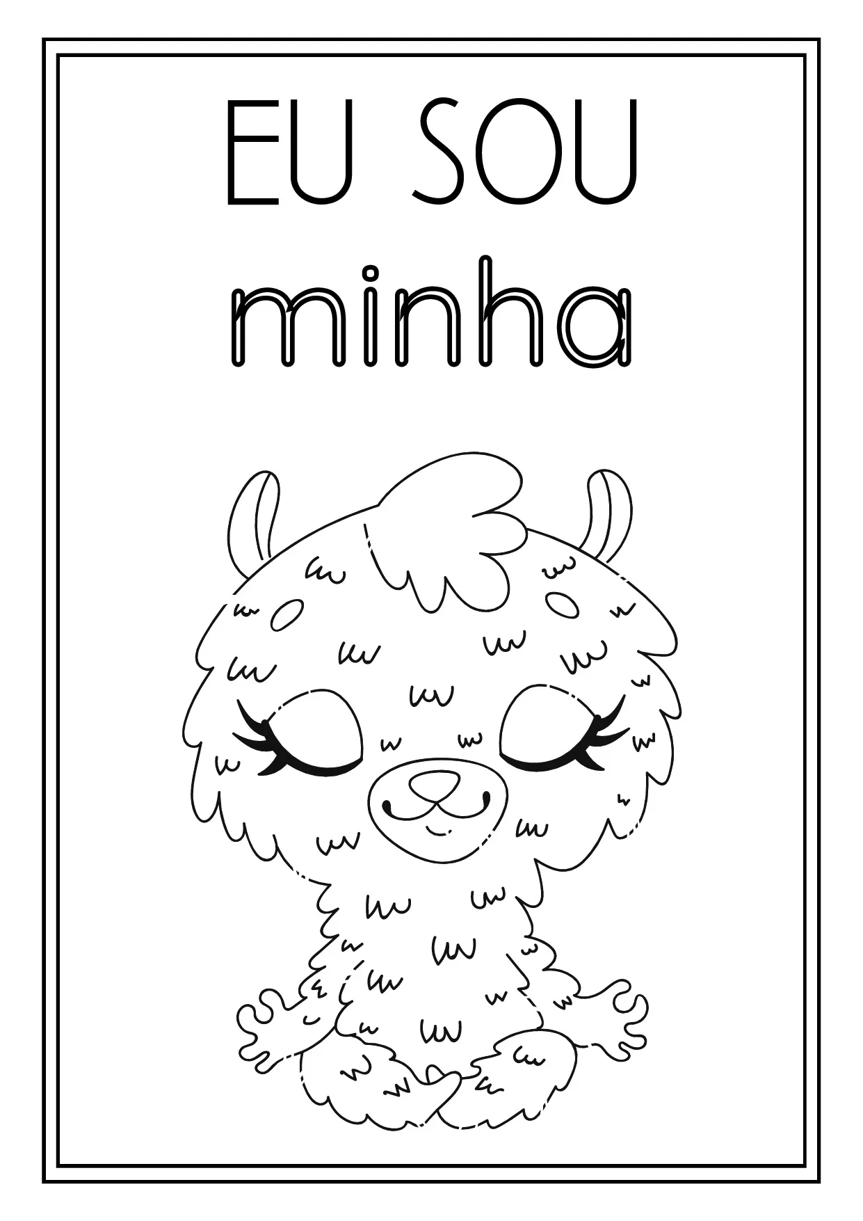 Afirmacoes Positivas Para Colorir Animais 14