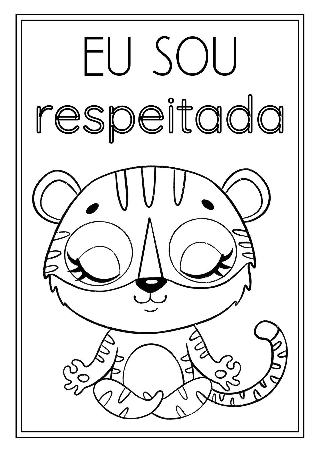 Afirmacoes Positivas Para Colorir Animais 3