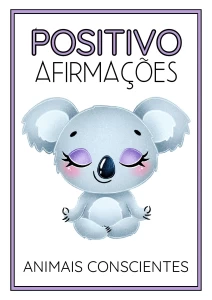 Afirmações Positivas para Colorir - Animais em PDF