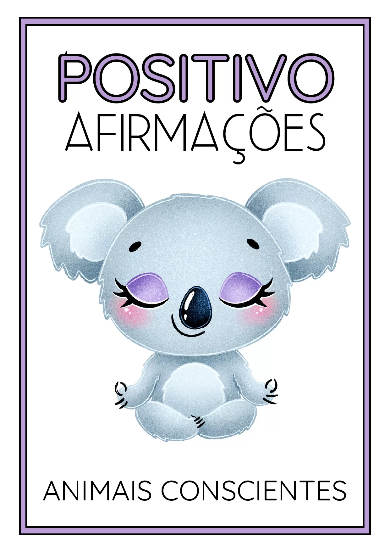 Afirmações Positivas para Colorir - Animais em PDF