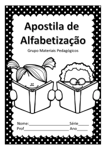 Apostila de Alfabetização para Imprimir - PDF Grátis