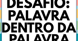 Atividade Palavra Dentro de Palavra em PDF - Desafio