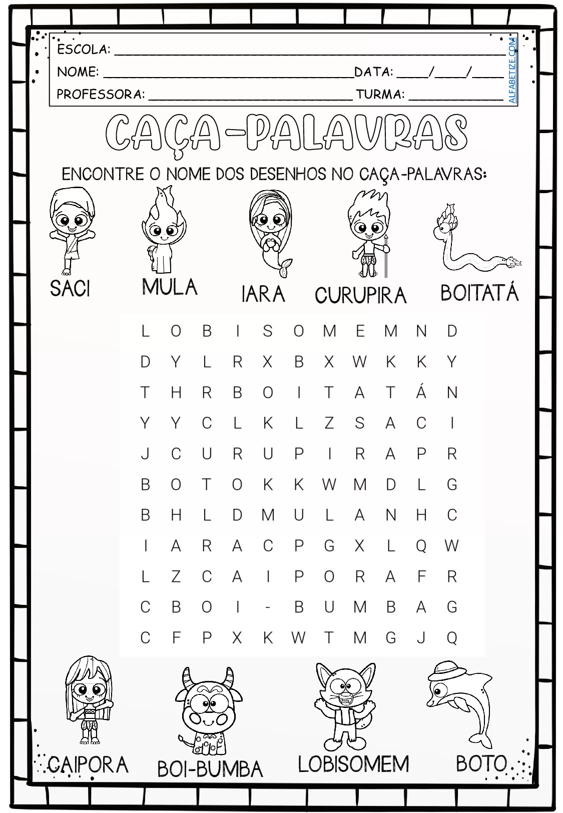 Atividades De Folclore Brasileiro Para Imprimir Em PDF 12