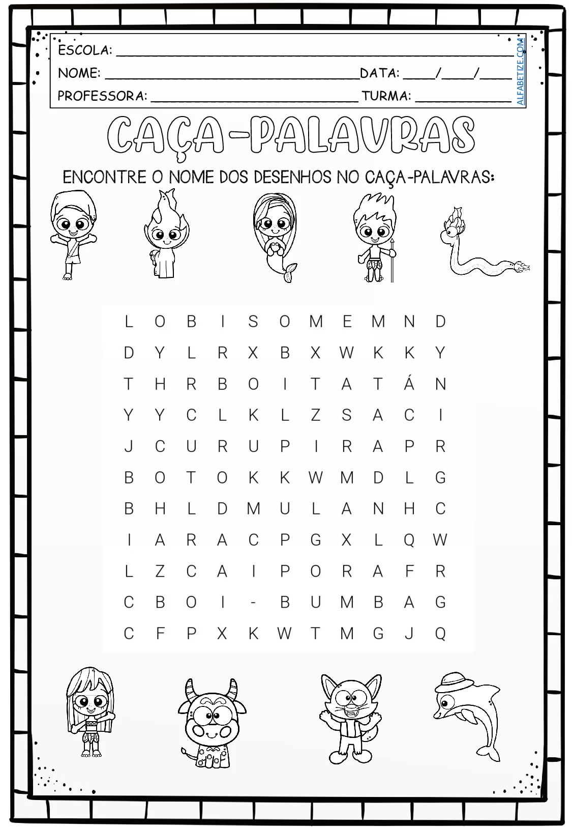 Atividades De Folclore Brasileiro Para Imprimir Em PDF 13