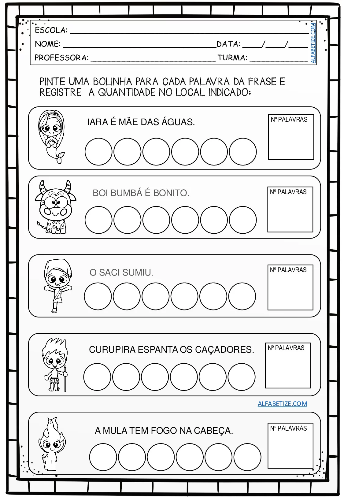 Atividades De Folclore Brasileiro Para Imprimir Em PDF 5