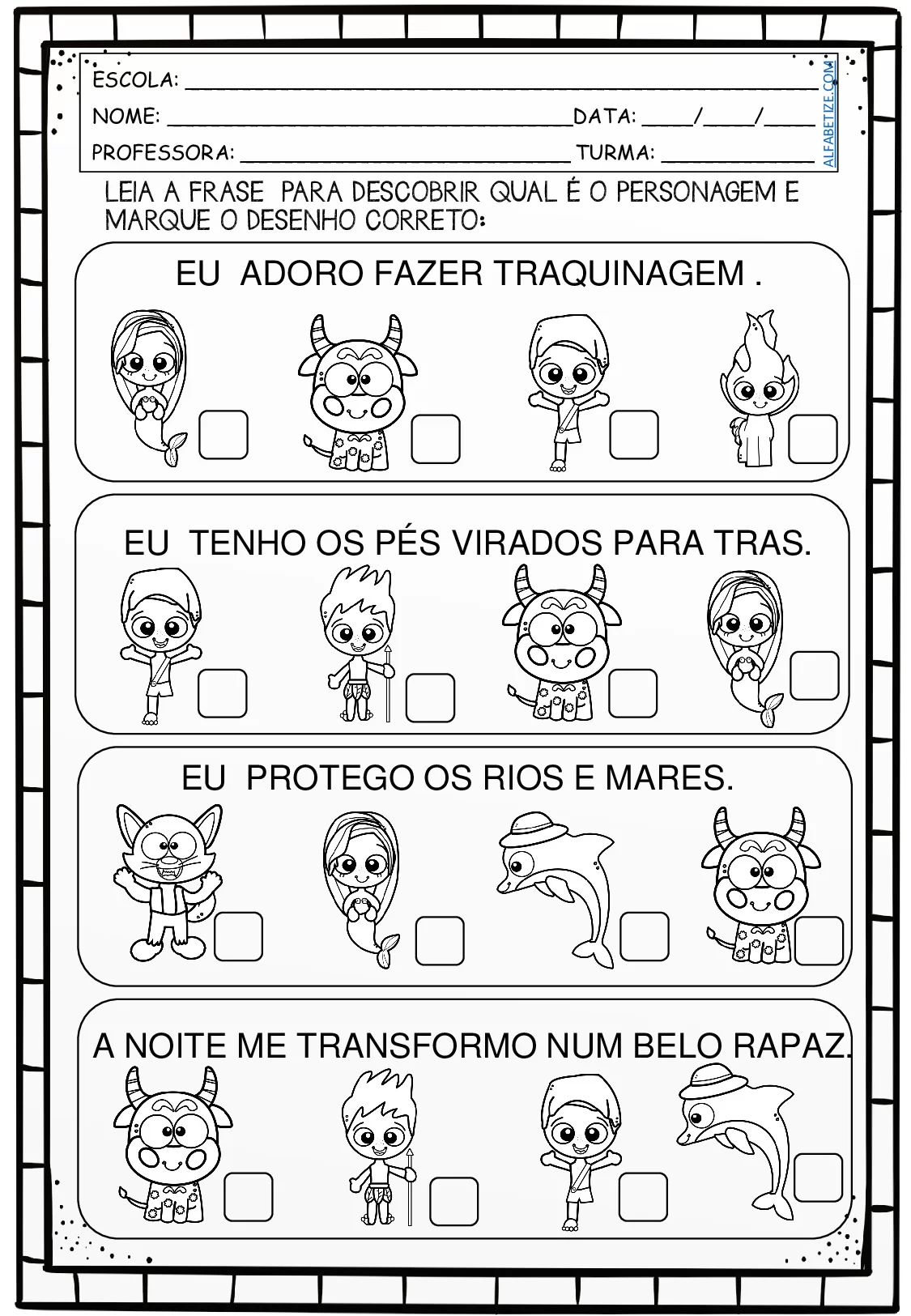 Atividades De Folclore Brasileiro Para Imprimir Em PDF 6