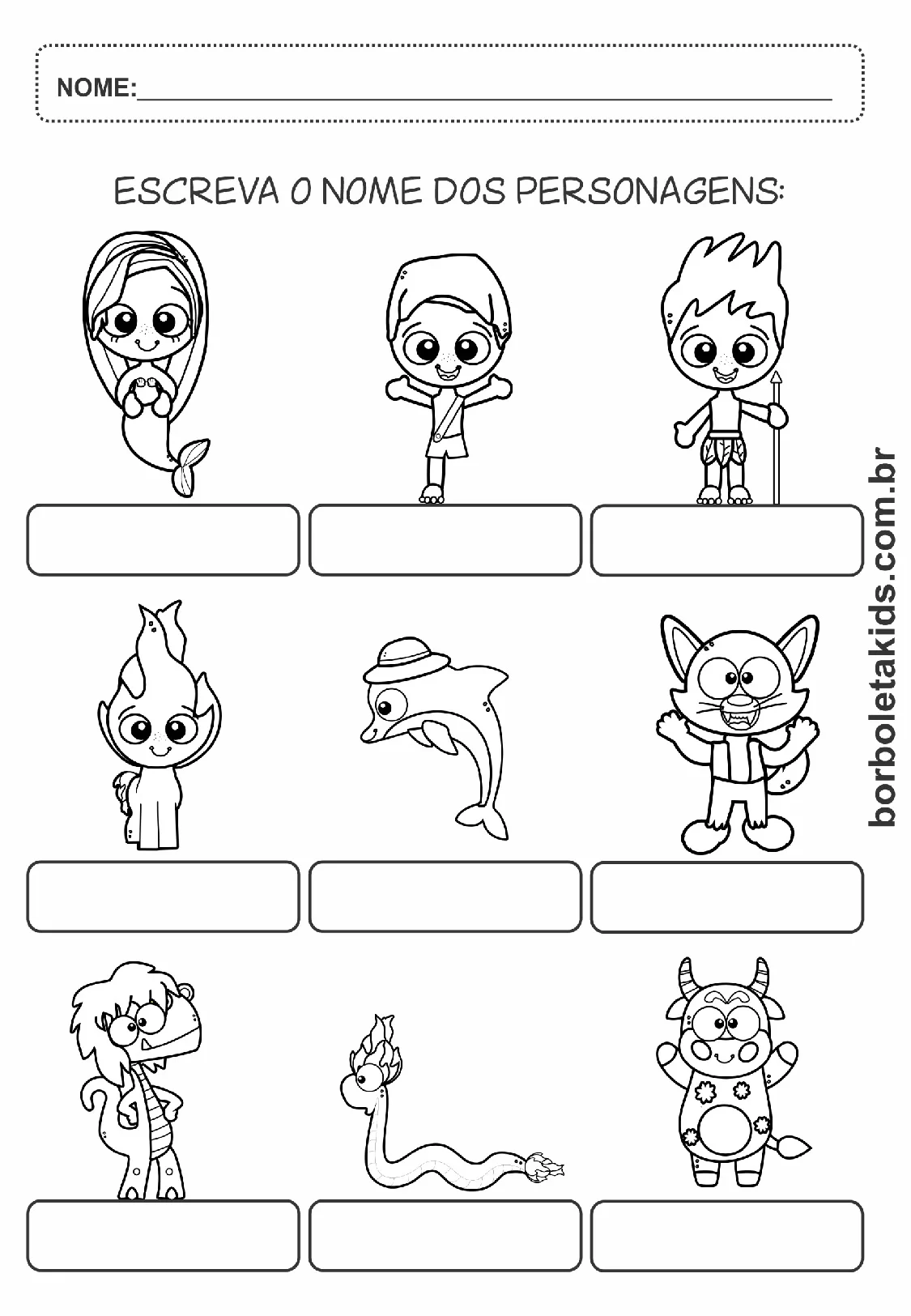 Atividades de folclore para imprimir em PDF