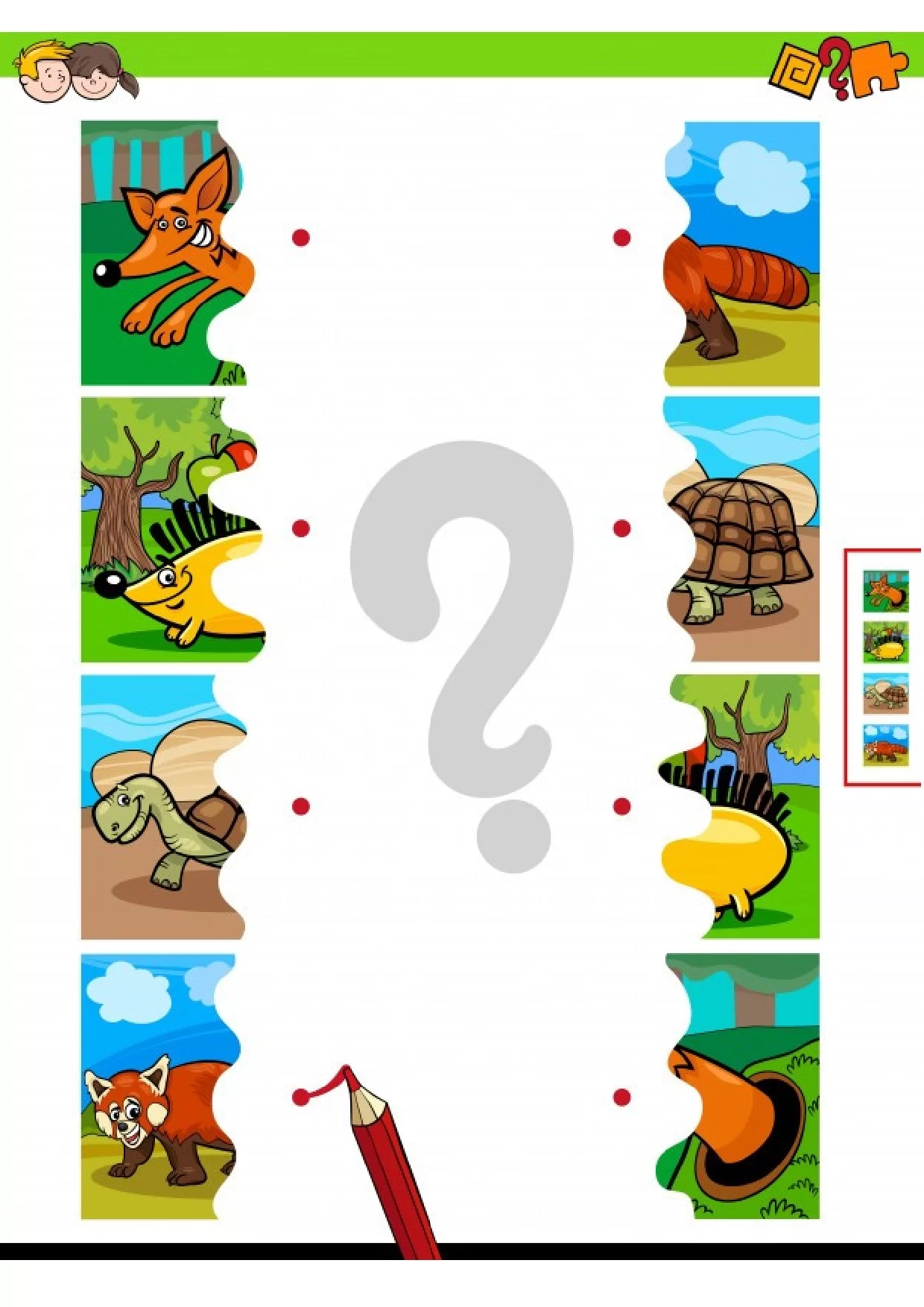 Atividades De Ligar As Metades De Animais Educacao Infantil 10