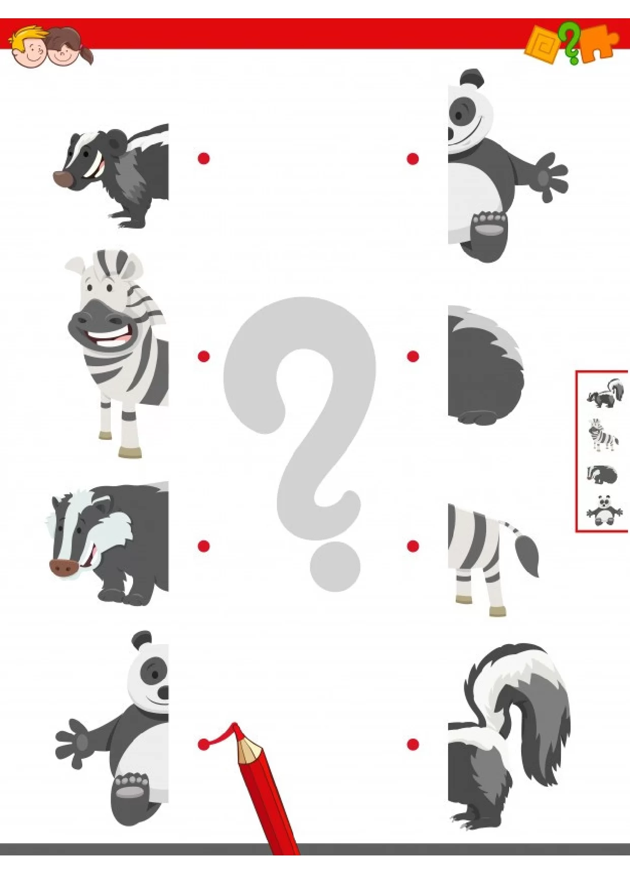 Atividades De Ligar As Metades De Animais Educacao Infantil 19