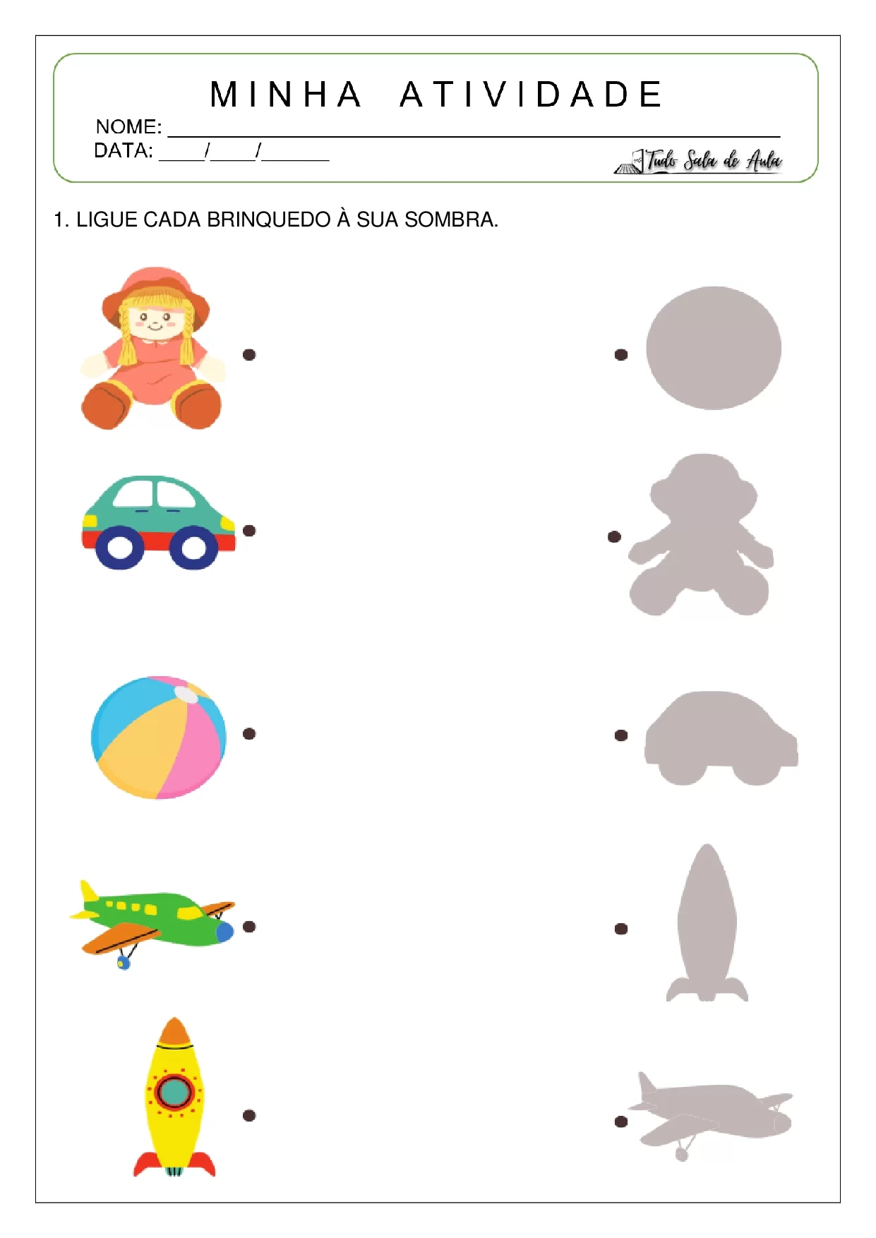 Atividades De Ligar As Sombras Para Educacao Infantil 10