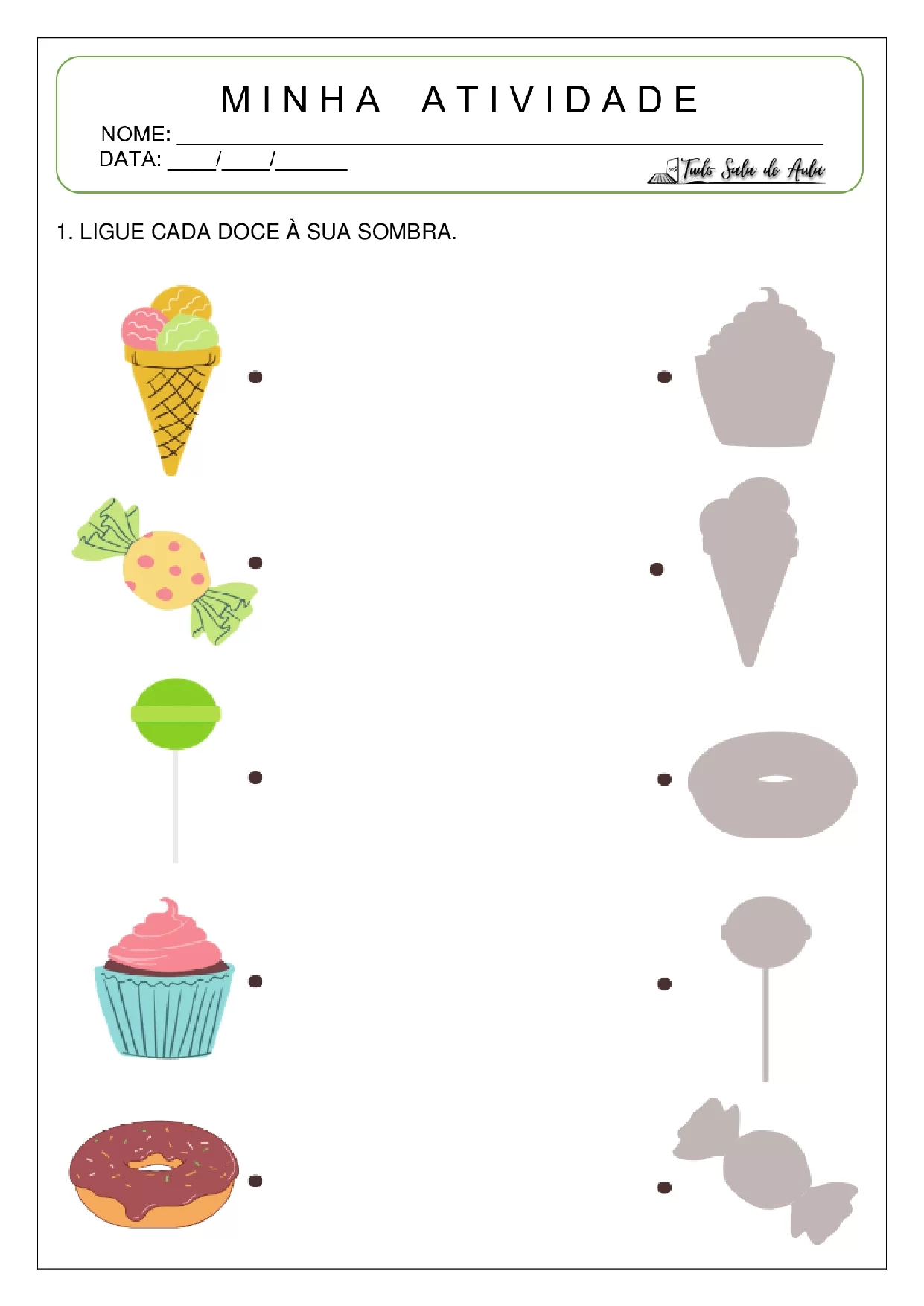 Atividades De Ligar As Sombras Para Educacao Infantil 4