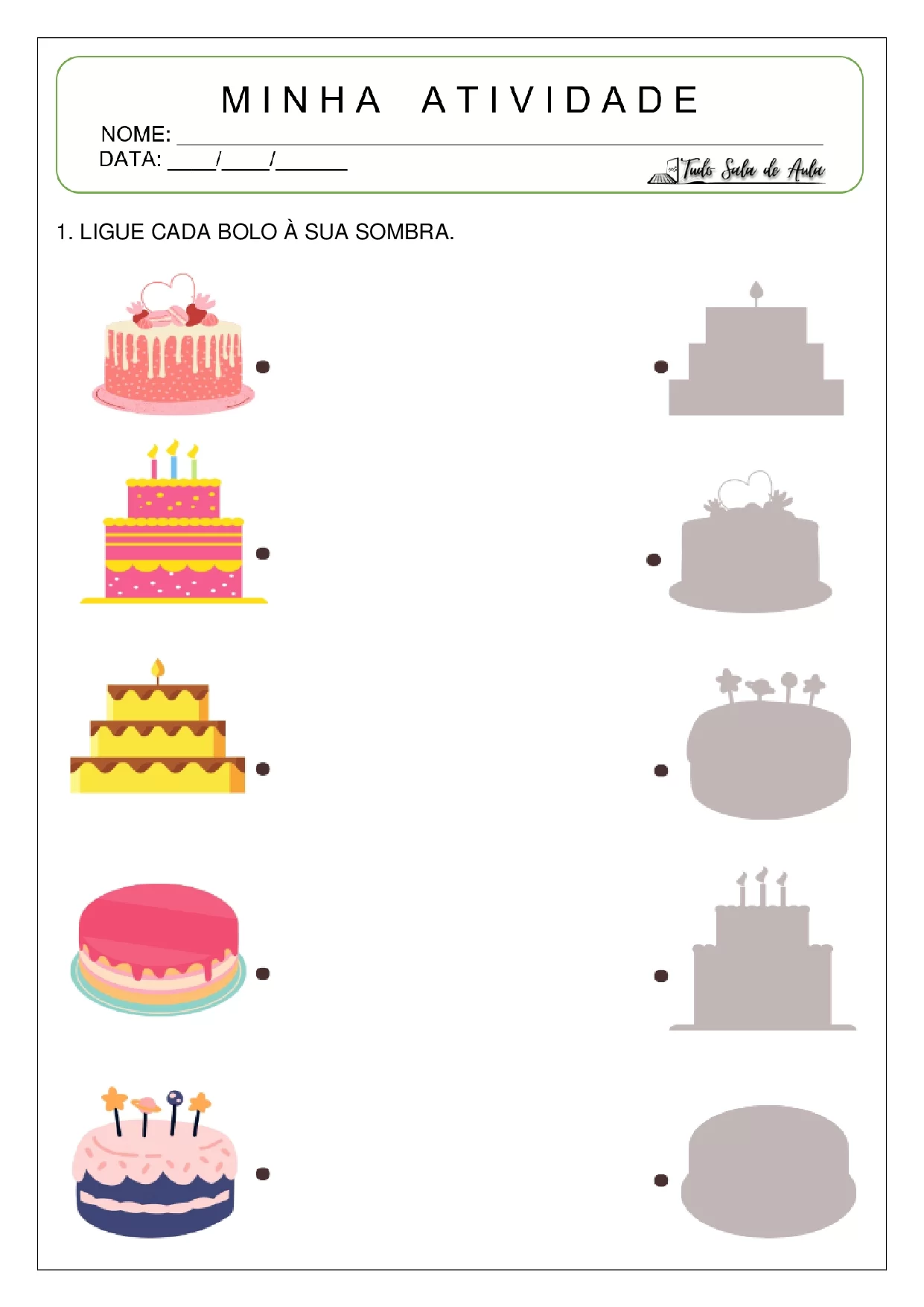 Atividades De Ligar As Sombras Para Educacao Infantil 6
